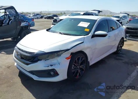 2020 Honda Civic Sport из США, поврежденный, VIN 19XFC2E89LE001025